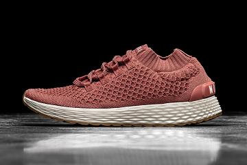 Pink Nobull Knit Runner Men's Running Shoes | CA M1142Q